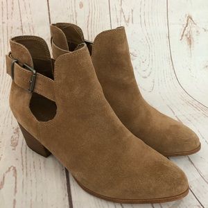 Franco Fortini “Niki” Brown Suede Leather Booties